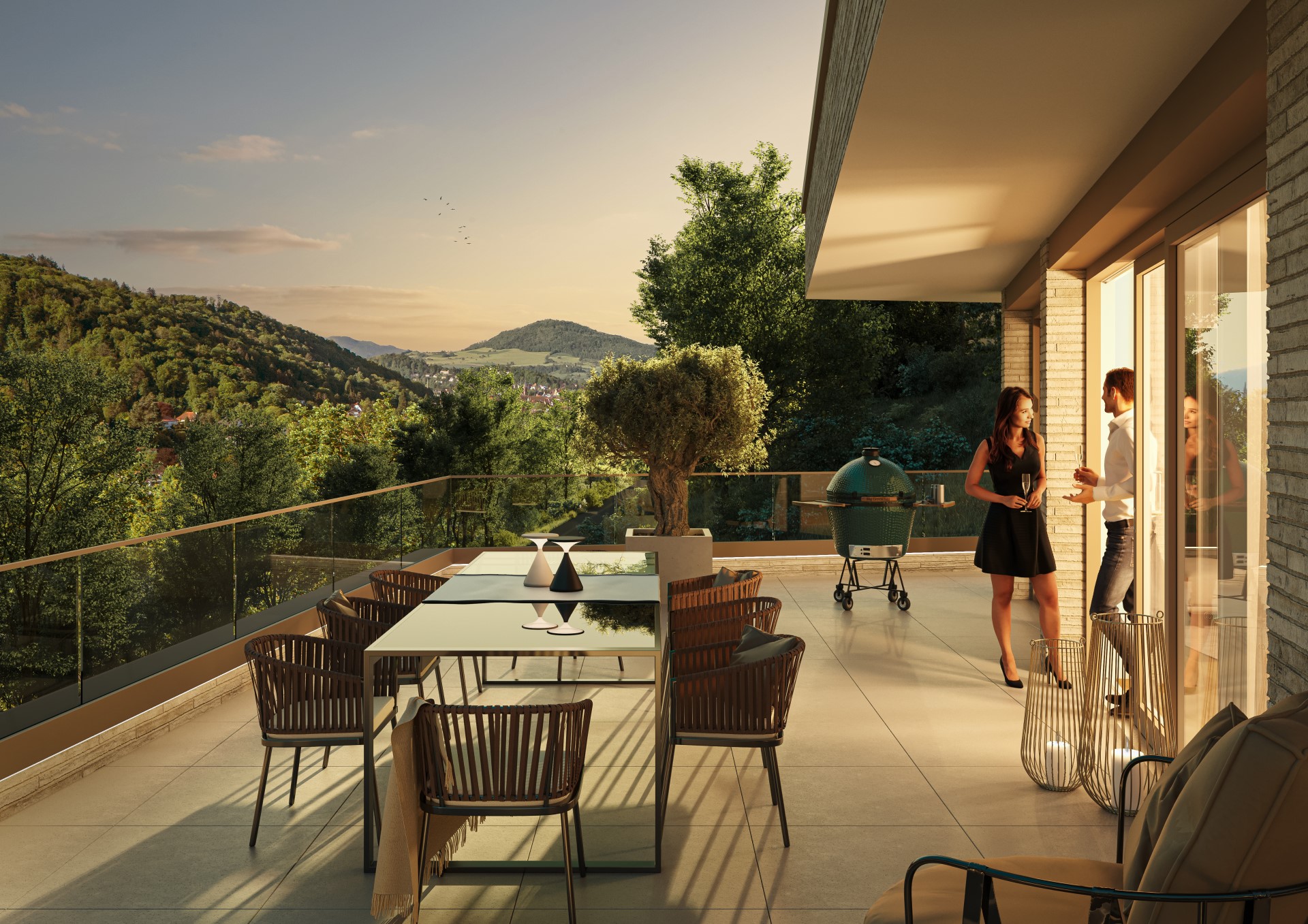 Visualisierung - Dachterrasse